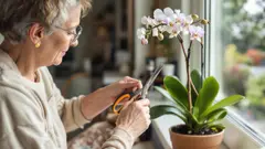 Verwelkte orchidee: de juiste handeling boven de derde knop om een spectaculaire bloei te stimuleren