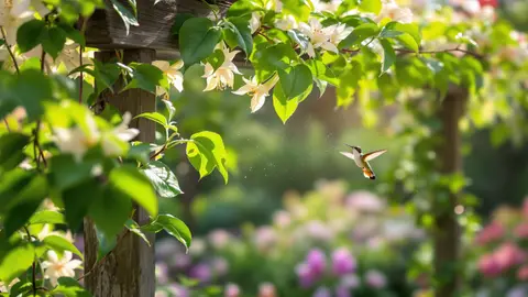 Sinds ik deze wintergroene klimplant heb geplant, is mijn tuin getransformeerd en komen de kolibries de hele zomer nectar drinken.